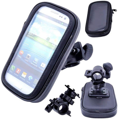 Soporte impermeable para celular con giro de 360° para motocicleta