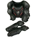 Armadura de protección de medio cuerpo con coderas y espinilleras para moto — imagen 4 de 5