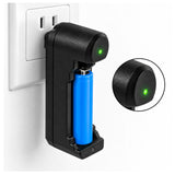 Cargador universal negro para baterías de litio 3.7V-4.2V, compatible 18650 — imagen 4 de 4
