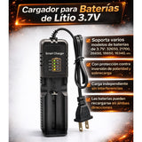 Cargador universal inteligente para baterías de litio 18650, 21700 y 26650 — imagen 2 de 5