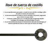 Llave castillo de 4 puntas para filtro centrífugo y embrague de motocicleta — imagen 3 de 3