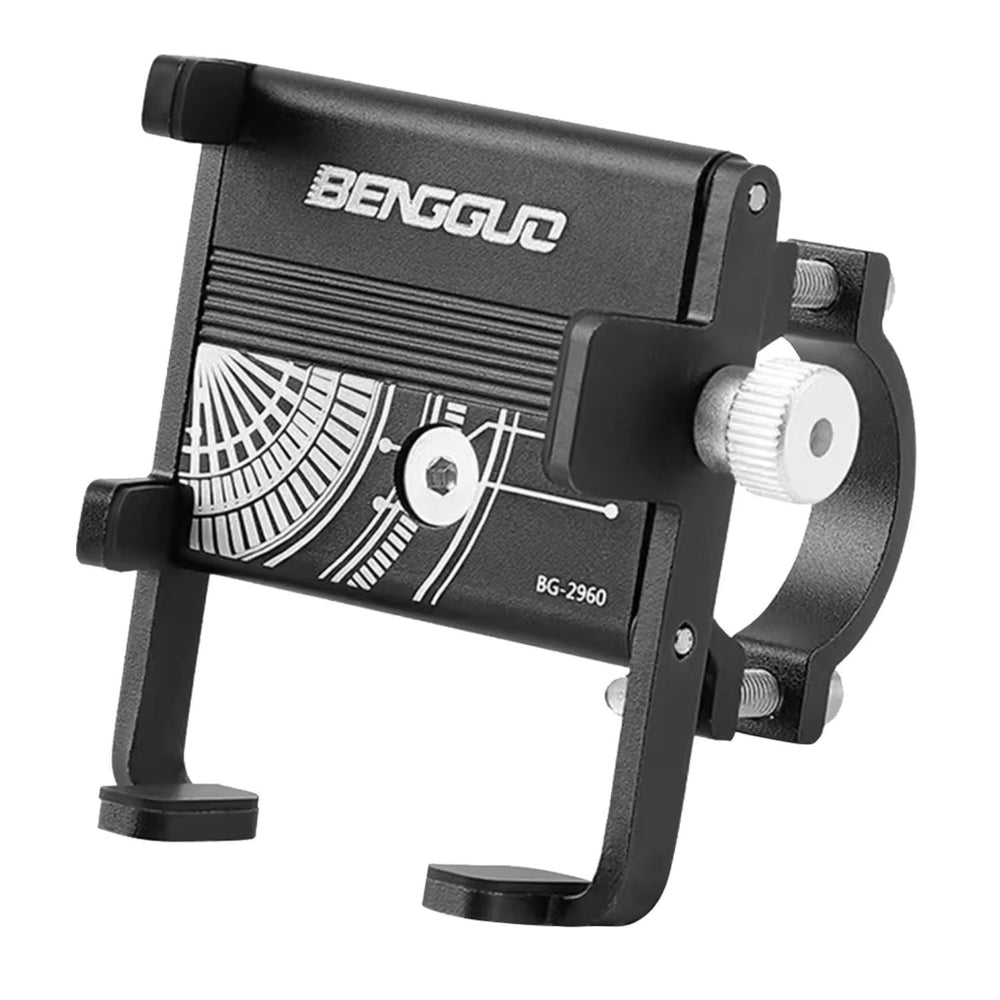 Soporte de aluminio ajustable de 50 a 95 mm para celular en manubrio