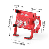 Soporte de aluminio ajustable de 50 a 95 mm para celular en manubrio — imagen 2 de 6