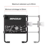 Soporte de aluminio ajustable de 50 a 95 mm para celular en manubrio — imagen 4 de 6