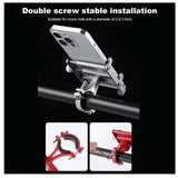 Soporte de aluminio ajustable de 50 a 95 mm para celular en manubrio — imagen 5 de 6