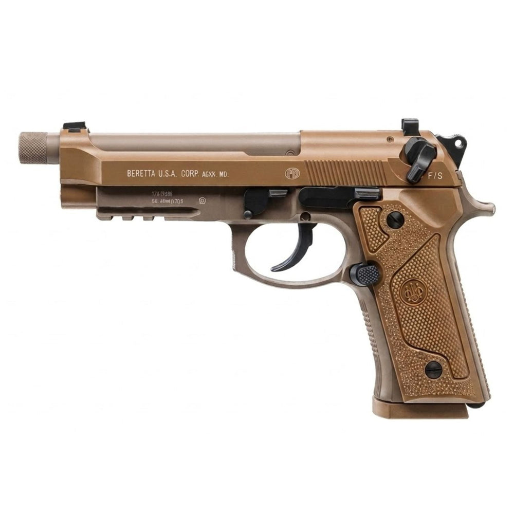 Réplica Beretta M9A3 de CO2 dorada con blowback y ráfaga