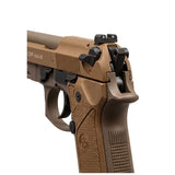 Réplica Beretta M9A3 de CO2 dorada con blowback y ráfaga — imagen 3 de 5