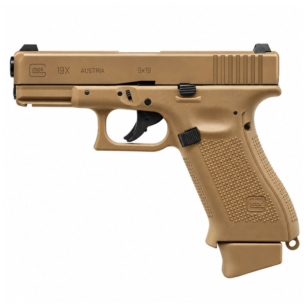 Réplica Glock 19X de CO2 en color kaqui