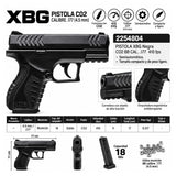 Pistola de aire CO2 color negro calibre .177 para tiro recreativo — imagen 2 de 4