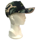 Gorra estilo colegial con estampado camuflaje militar en color caqui — imagen 2 de 5