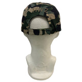 Gorra estilo colegial con estampado camuflaje militar en color caqui — imagen 3 de 5