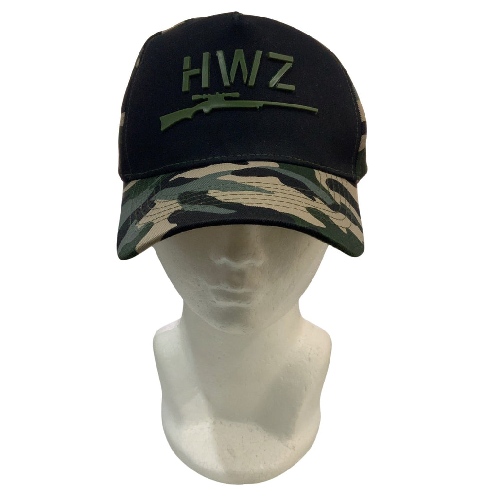 Gorra estilo colegial con estampado camuflaje militar en color caqui