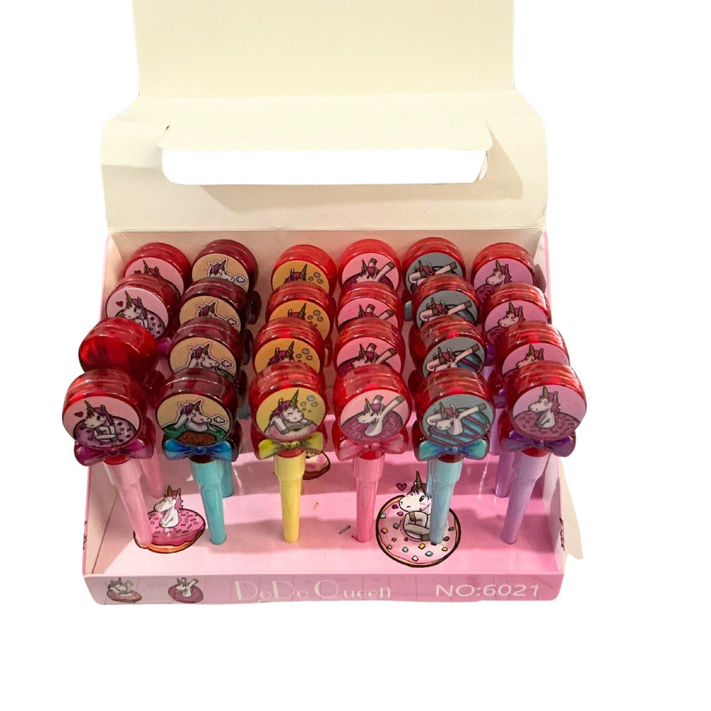 Lip gloss infantil en presentación de una pieza