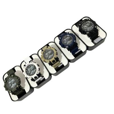 Reloj digital deportivo a prueba de agua en varios colores