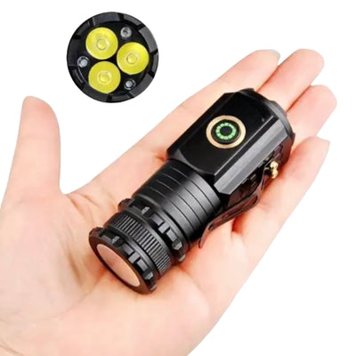 Linterna LED 3P9 resistente al agua con control de carga