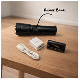 Linterna power bank táctica con zoom y 5 modos de iluminación — imagen 5 de 6