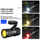 Maxi linterna LED con panel COB trasero y power bank — imagen 4 de 6