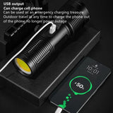 Maxi linterna LED con panel COB trasero y power bank — imagen 5 de 6