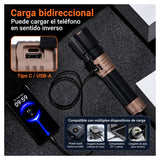 Lámpara LED multifunción con luz de camping desplegable y power bank — imagen 4 de 6