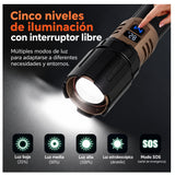 Lámpara LED multifunción con luz de camping desplegable y power bank — imagen 3 de 6