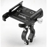 Soporte metálico para celular con rotación 360° para moto y bicicleta — imagen 1 de 4