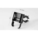 Soporte metálico para celular con rotación 360° para moto y bicicleta — imagen 3 de 4