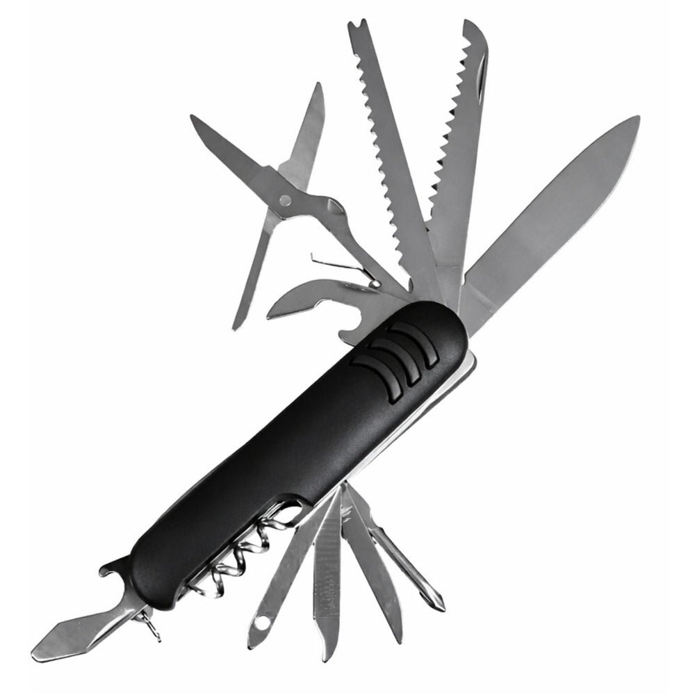 Navaja multiusos de acero inoxidable con 12 funciones para EDC y camping