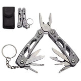 Pinza de bolsillo multiherramienta 11 en 1 con funda y llavero metálico — imagen 1 de 5