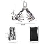 Pinza de bolsillo multiherramienta 11 en 1 con funda y llavero metálico — imagen 4 de 5