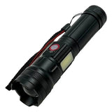 Lámpara LED COB lateral con 5 modos y rompevidrios integrado — imagen 1 de 3