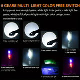Lámpara LED con 8 modos, efecto patrulla, luz UV e imán integrado — imagen 6 de 6