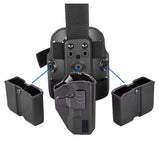 Base ajustable de montaje lateral con funda y doble porta cargador — imagen 2 de 4