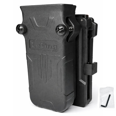 Porta cargador universal tipo holster ajustable con clip para cinturón