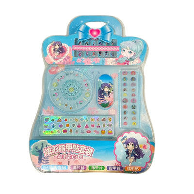 Set de uñas infantil de juguete para juego de manicure simbólica