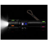 Lámpara LED recargable con corta soga, zoom y efecto patrulla — imagen 5 de 6