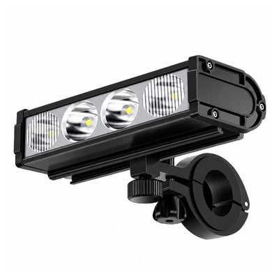 Barra LED de 180 grados para bicicleta con pantalla digital de batería