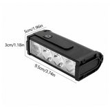 Barra LED de 180 grados para bicicleta con pantalla digital de batería — imagen 5 de 6