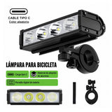 Barra LED de 180 grados para bicicleta con pantalla digital de batería — imagen 2 de 6