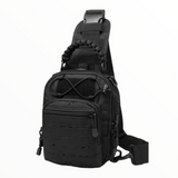 Mochila pechera de corte láser caqui con porta tablet y cuerda paracord — imagen 2 de 6