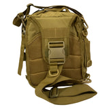 Mochila sling militar EDC caqui de 6.55 litros con sistema MOLLE — imagen 2 de 7