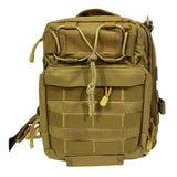 Mochila sling militar EDC caqui de 6.55 litros con sistema MOLLE — imagen 1 de 7