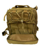 Mochila sling militar EDC caqui de 6.55 litros con sistema MOLLE — imagen 5 de 7
