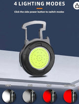 Linterna LED recargable con 4 modos de luz y destapador integrado — imagen 3 de 5