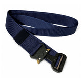 Cinturón táctico azul de nylon con seguros laterales en la hebilla — imagen 2 de 5