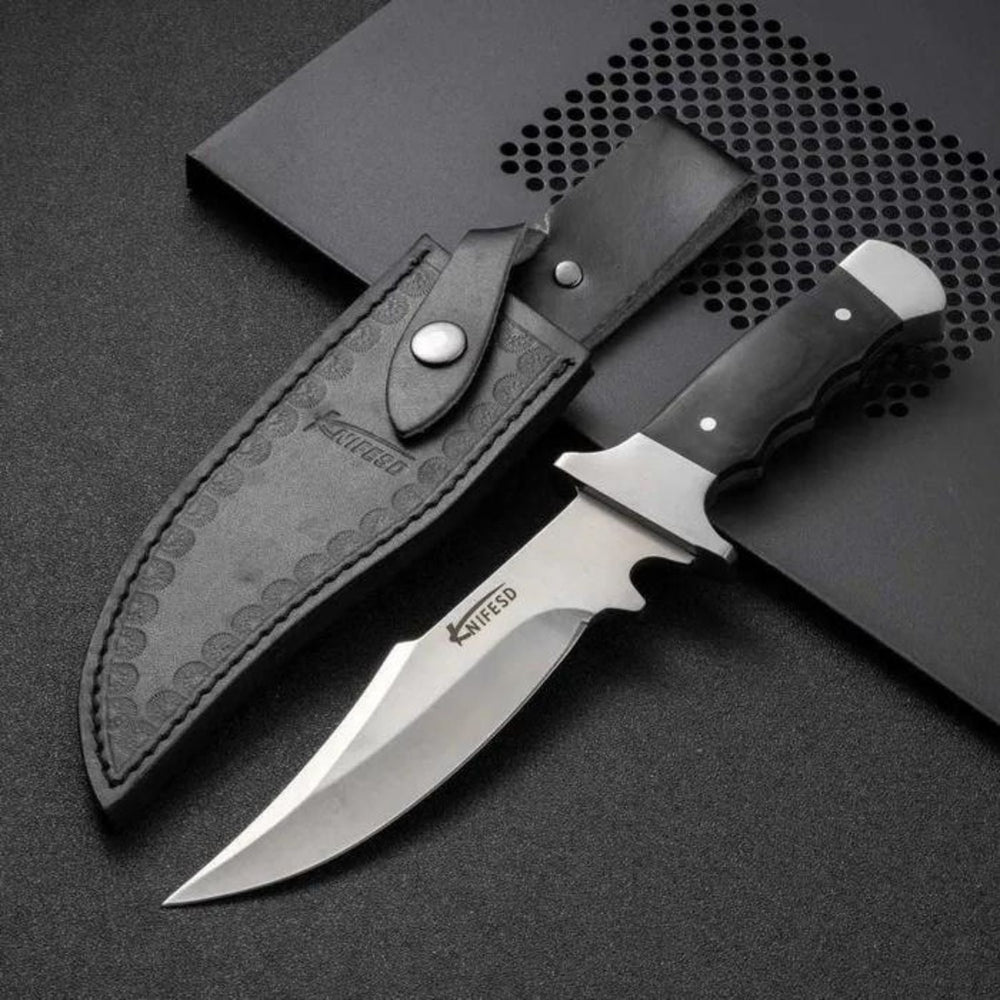Cuchillo de supervivencia de hoja fija con funda incluida