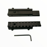 Riel adaptador táctico negro para montar accesorios en el arma — imagen 4 de 5