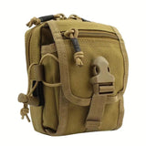 Mochila pequeña cruzada con sistema molle en color caqui — imagen 2 de 6