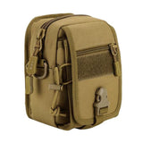 Mochila pequeña cruzada con sistema molle en color caqui — imagen 3 de 6