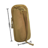 Bolsa militar porta celular con sistema MOLLE en negro, verde y caqui — imagen 2 de 5