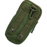 Bolsa militar porta celular con sistema MOLLE en negro, verde y caqui — imagen 5 de 5